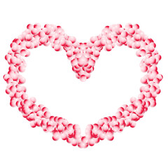 heart made of pink rose petals,heart made of pink roses,heart made of petals of rose,Message frame