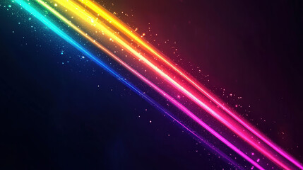 Obraz premium Vibrant Neon Light Trails