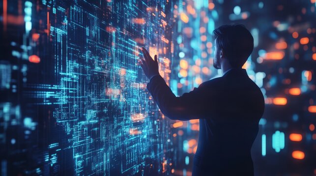 Digital transformation conceptual for next generation technology.