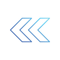 Fototapeta premium Left Arrow stock illustration