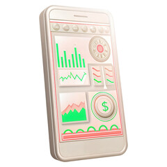 A smartphone featuring AI-driven financial analytics tools for enhanced money management.