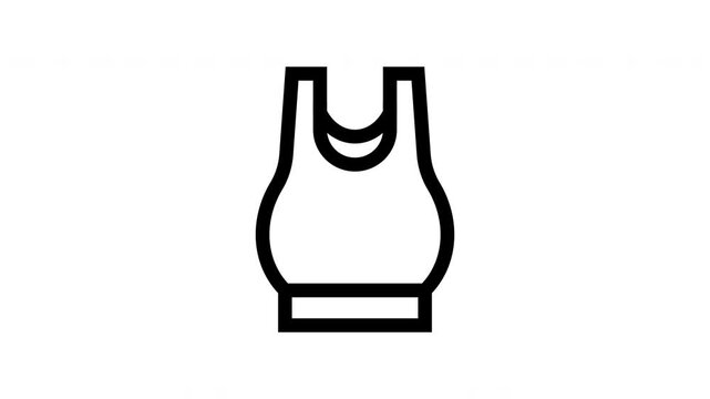 Crop top animated icon