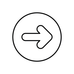 Right Arrow stock illustration