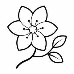 vector illustration of a flower isolated
