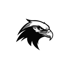 Fototapeta premium Aggressive Eagle Head Logo