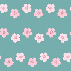 かわいい桜の花シームレスパターン