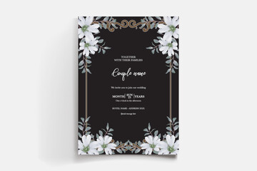BRIDAL SHOWER FLORAL INVITATION TEMPLATE
