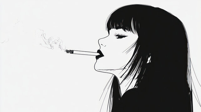 Smoking Cigarette Manga Immagini - Sfoglia 614 foto, vettoriali e video  Stock | Adobe Stock