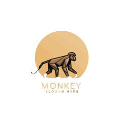 Fototapeta premium Geometric Monkey Logo