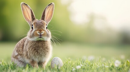 Fototapeta premium Easter's Day Spring Bunny and Easter Egg