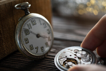 Watchmaker's workshop, mechanical watch repair