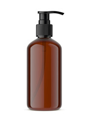 Brown bottle mockup