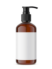 Brown bottle mockup