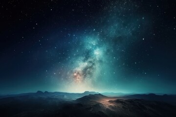 Fototapeta premium Universe nebula night sky.