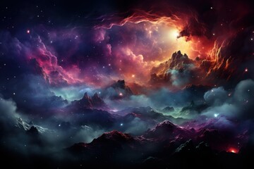 Fototapeta premium Galaxy astronomy universe nebula.