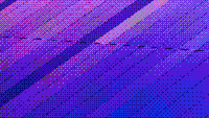 Purple Halftone Pixelated Dot Grid Background