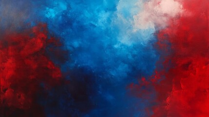 Obraz premium Crimson and bright blue mist, rich and bold with seamless blending and cloud texture