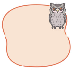 アフリカオオコノハズクの吹き出し