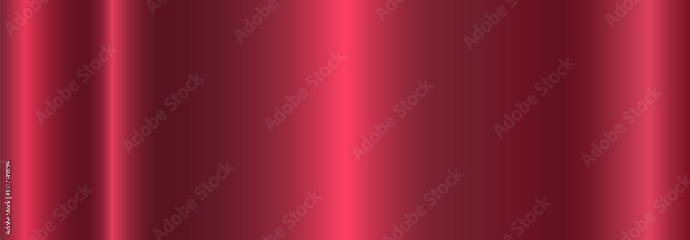 Poster pink-red metallic with a gradient. a banner with a metallic gradient texture.