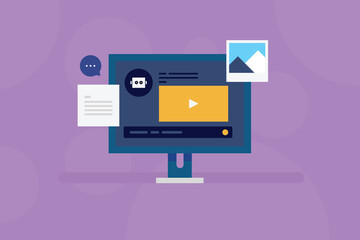 AI Content Generator, Generative AI concept, Artificial intelligence generating images, texts and videos, Generative AI command prompt