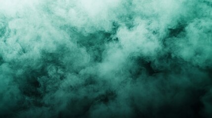 Obraz premium Dark emerald and forest green clouds, moody and luxurious with glossy transitions