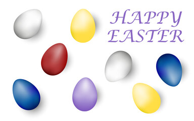 Easter greeting card. Vector illustration