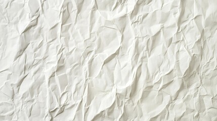 Obraz premium white crumpled and creased glued wrinkled paper poster texture background