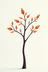 A bundle of isolated branches with varying shapes and sizes, simple, grouped, minimalist
