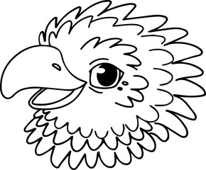 Obraz premium SVG vector features hand-drawn birds and insects with line art. Cartoon Stylized Illustration of a Playful Bird Character