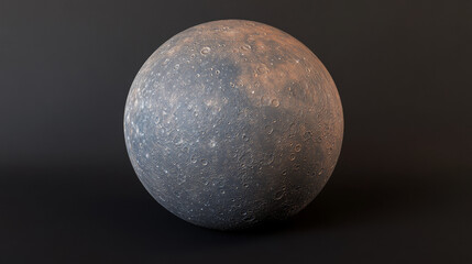 High resolution full moon with detailed craters and surface texture, illuminated against a dark space background, ideal for science, education, and decor