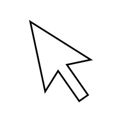 カーソル矢印白