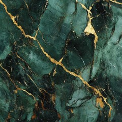 Abstract Green Marble Texture with Gold Splashes, Luxury Background Design for High-End Branding Projects