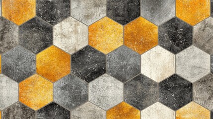 Hexagon Tiles Pattern Design