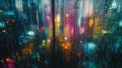 Futuristic Neon Bokeh Overlay with Vibrant Light Orbs