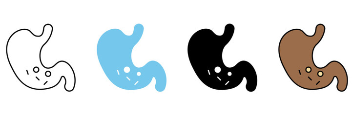 stomach concept line icon. Simple element illustration.
