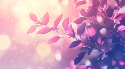 Fototapeta premium Smooth pastel gradient with soft lavender and pink hues, glowing softly with blurred edges, creating a peaceful and dreamy ambiance