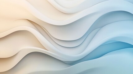 Obraz premium Soft abstract gradient with light beige and blue hues, gently blending, evoking a calm and peaceful aesthetic
