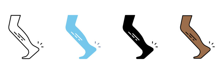 Legs concept line icon. Simple element illustration.