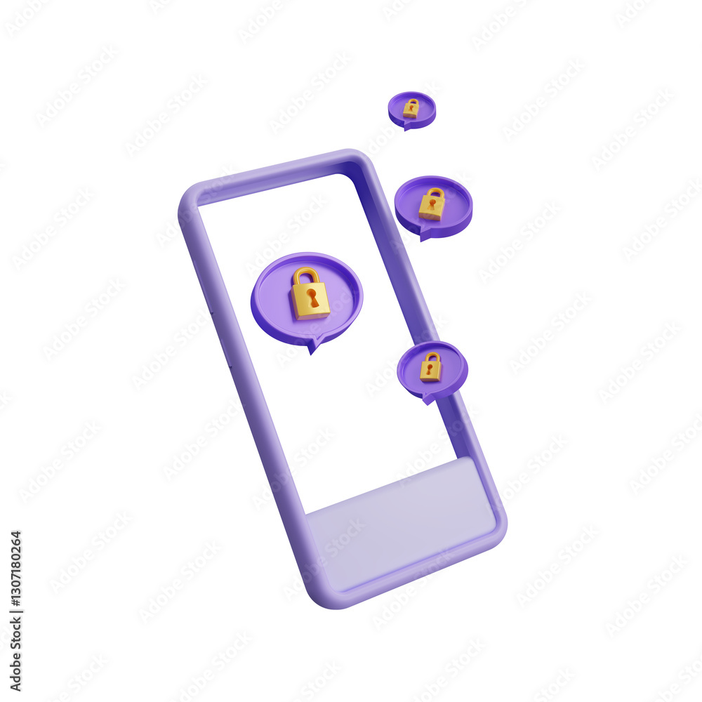 Poster cyber security icon isolated on transparent background, internet security and data protection concep