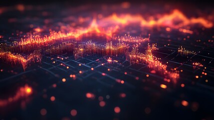 Graphical representation of inflation and currency fluctuations impacting trade markets