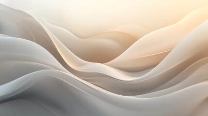 Obraz premium Soft abstract gradient with light grey and brown hues, blending gently, creating a peaceful and ethereal atmosphere