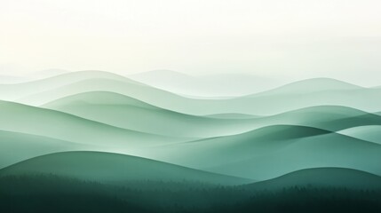 Soft abstract gradient with light grey and green hues, blending gently, creating a peaceful and ethereal atmosphere