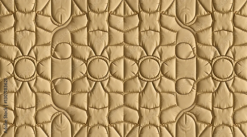 Poster abstract beige pattern: an intricately designed abstract pattern in shades of beige, with geometric 