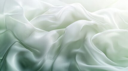 Fototapeta premium Soft abstract gradient with light grey and green hues, blending gently, creating a peaceful and ethereal atmosphere