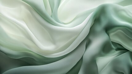 Soft abstract gradient with light grey and green hues, blending gently, creating a peaceful and ethereal atmosphere