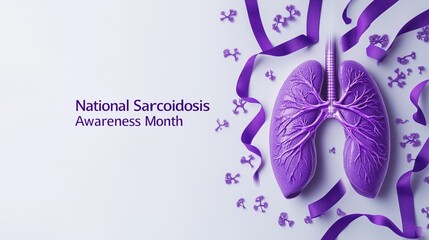 National Sarcoidosis Awareness Month, illustration