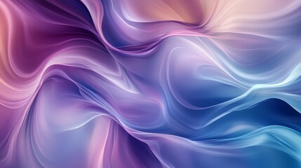 Obraz premium Soft abstract gradient with smooth purple and blue hues, gently blending with blurred edges, creating a calm and ethereal atmosphere