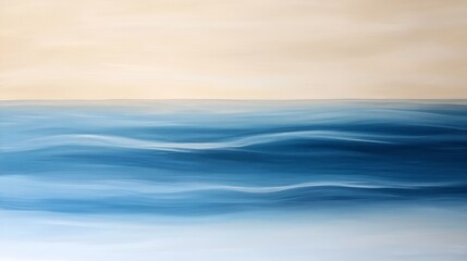 Obraz premium Soft gradient with light beige and blue hues, gently blending, evoking a calm and peaceful atmosphere