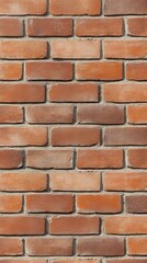 Obraz premium A close-up view of a pattern of red brick wall, showcasing the texture and arrangement of the bricks.