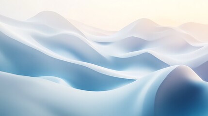 Obraz premium Soft gradient with light grey and blue hues, gently blending, creating a calming and ethereal atmosphere